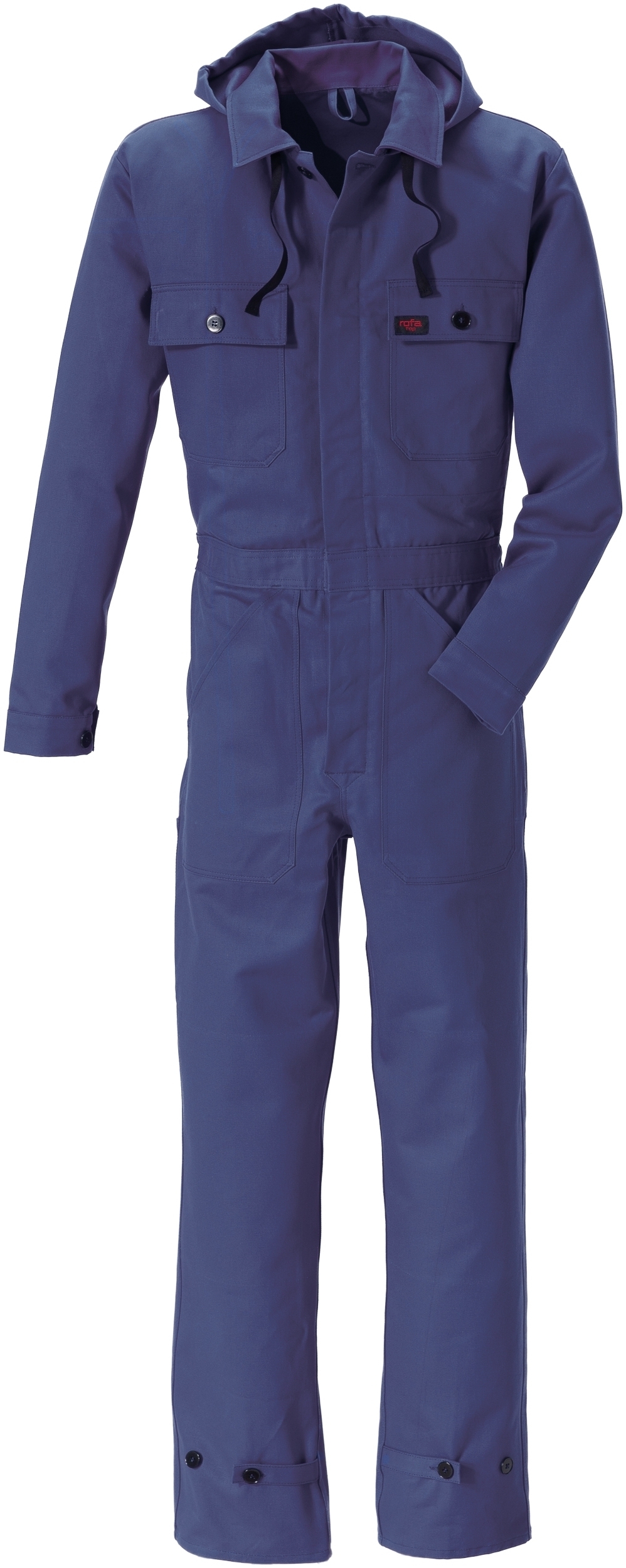 Gr.48 ROFA-Workwear, Arbeits-Berufs-Overall, Rallye-Kombi, ca. 330 g/m², hydronblau