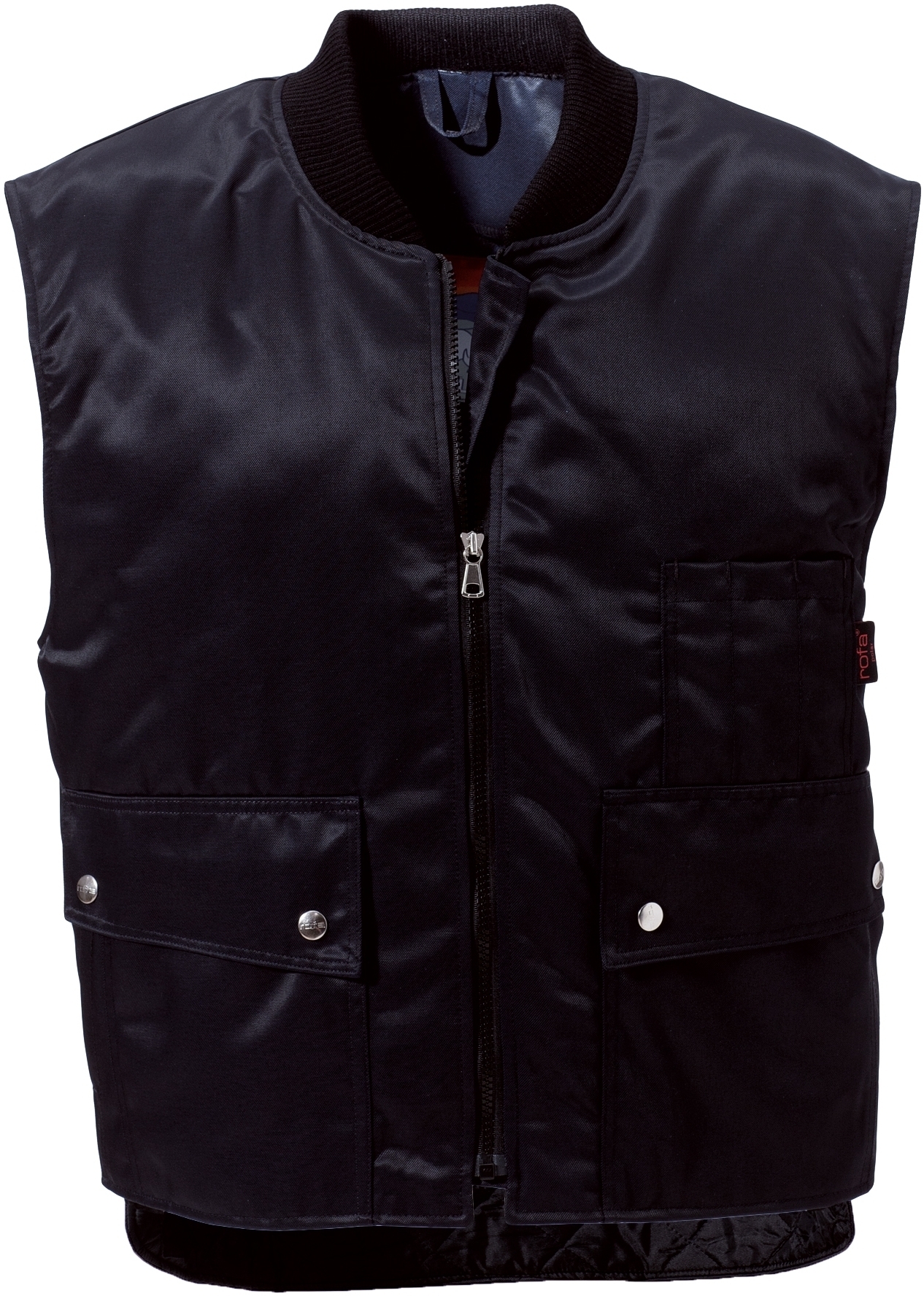 Gr.44/46 ROFA-Workwear, Arbeits-Berufs-Weste, Polar Basic, ca. 245 g/m², schwarz