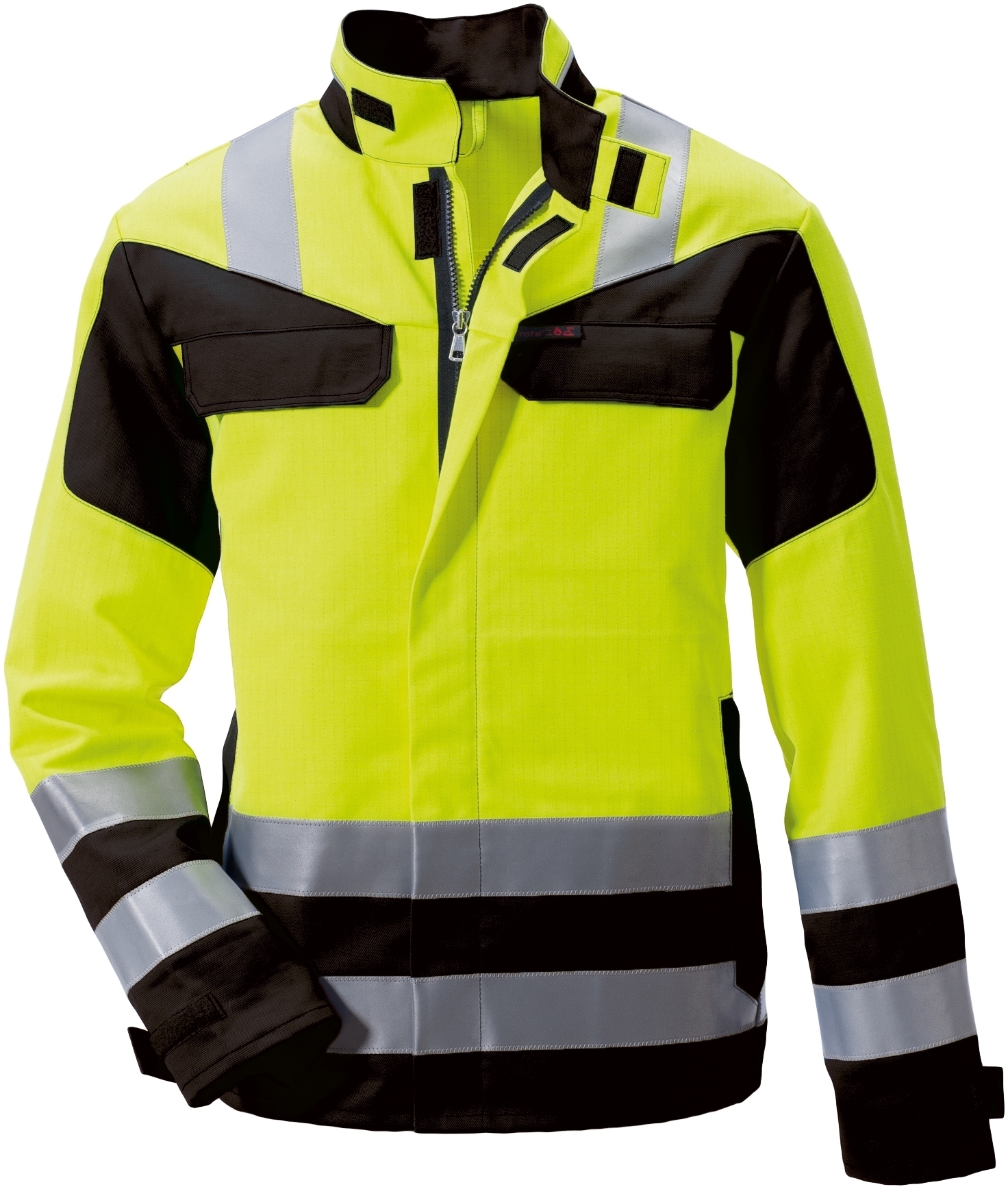 Gr.44 ROFA-Workwear, Warnschutz-Jacke, Multi 7, ca. 330 g/m², leuchtgelb-marine