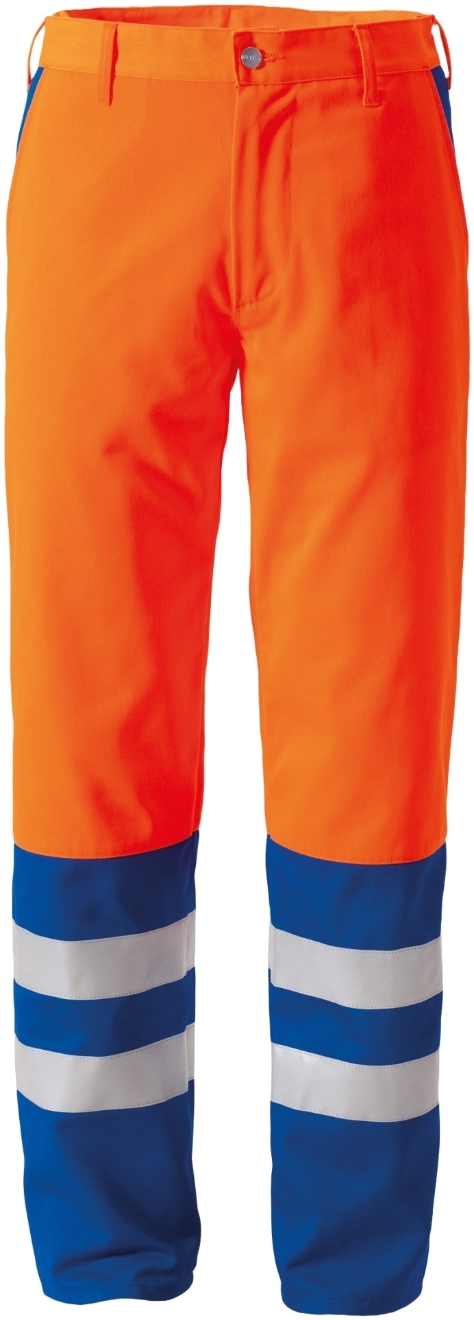 Gr.48 ROFA-Warnschutz, Warn-Bundhose, Duo-Color, ca. 290 g/m², leuchtorange-kornblau