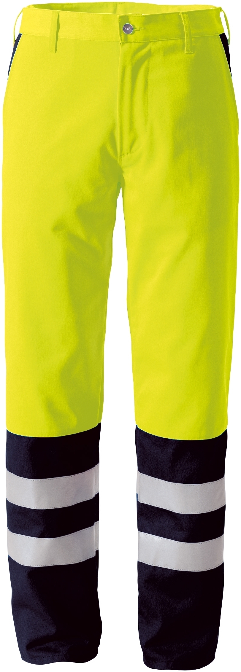Gr.64 ROFA-Warnschutz, Warn-Bundhose, Duo-Color, ca. 290 g/m², leuchtgelb-marine