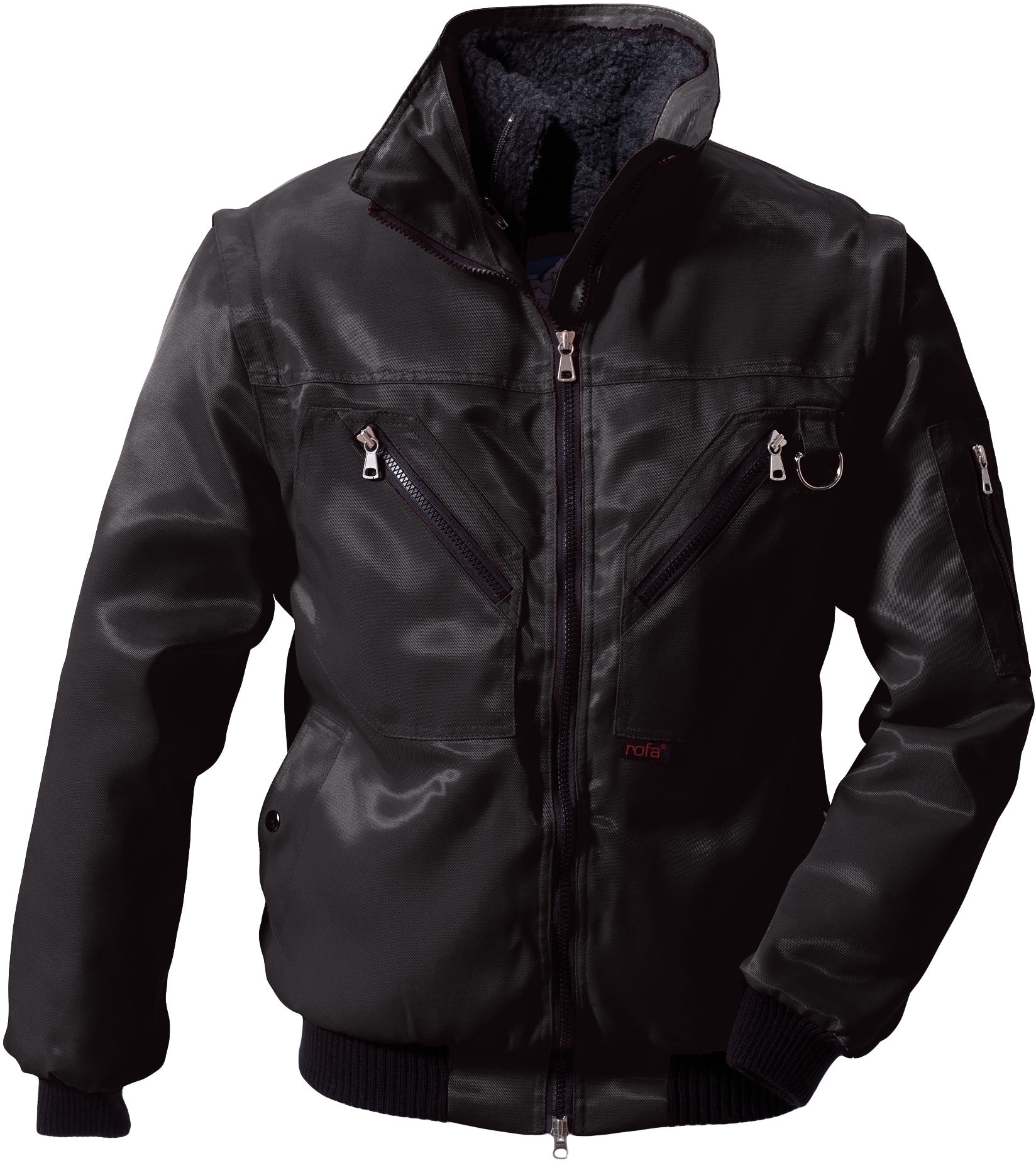 Gr.60-62 ROFA-Allroundjacke, Polar-Basic, ca. 245 g/m², schwarz