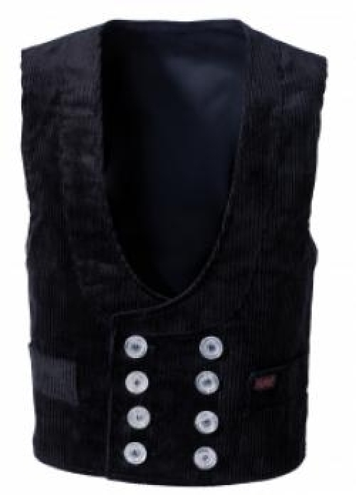 Gr.48 ROFA-Workwear, Zunftweste 111 schwarz Trenker-Cord