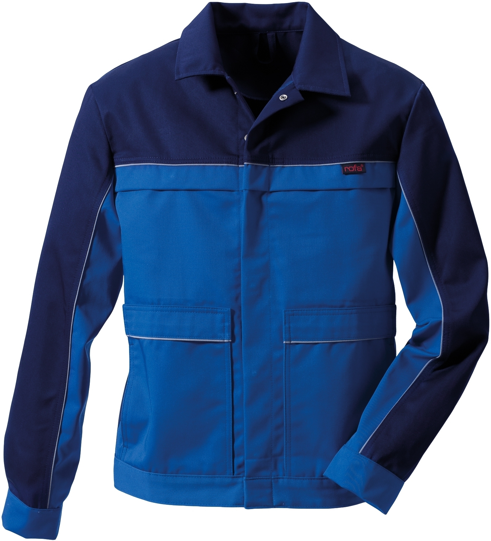 Gr.44 ROFA-Workwear, Arbeits-Berufs-Bund-Jacke, Vario, ca. 295 g/m², kornblau-marine