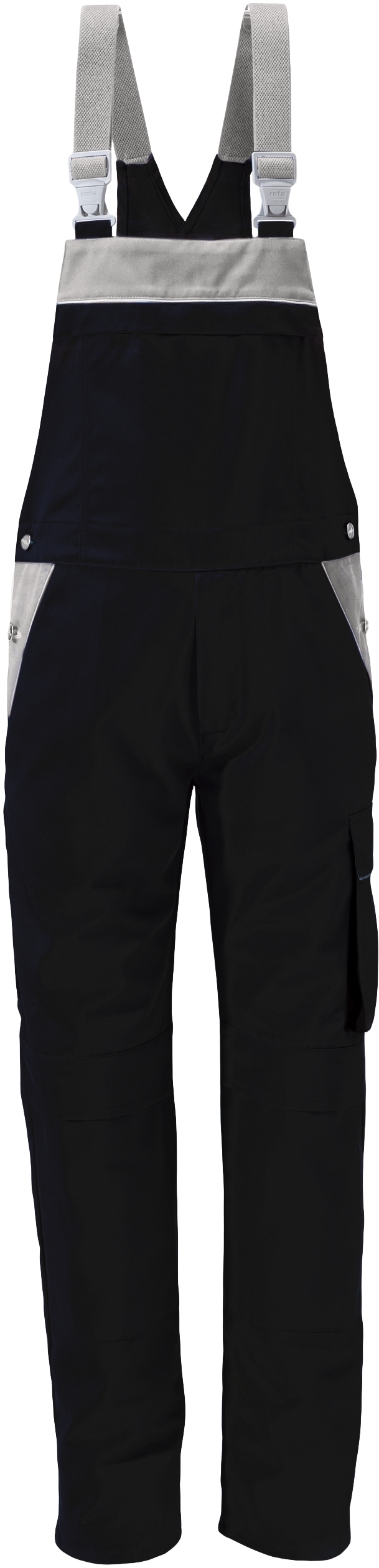 Gr.52 ROFA Latzhose Arbeitslatzhose Berufslatzhose Workerhose Arbeitshose Berufshose Blaumann Vario schwarz grau ca 295 g