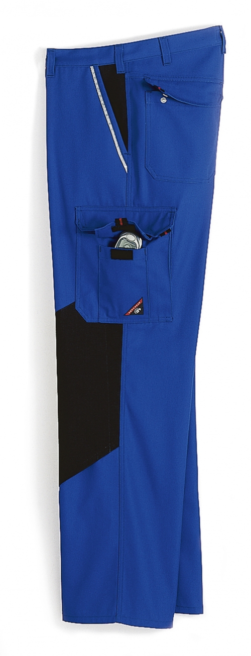 Gr.48 BP Herenhose Bundhose Arbeitshose Berufshose Arbeitskleidung Berufskleidung Jeansform Knieverstärkung königsblau schwarz