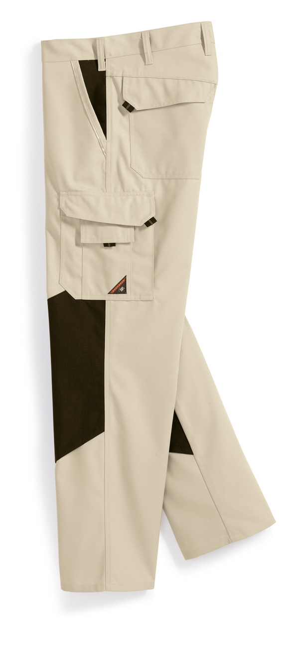 Gr.58 BP Herenhose Bundhose Arbeitshose Berufshose Arbeitskleidung Berufskleidung Jeansform Knieverstärkung beige schwarz