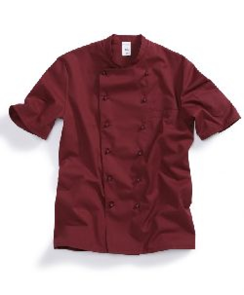 Gr.54 BP KochJacke Arbeitsjacke Berufsjacke Bäckerjacke Kochkleidung Bäckerkleidung Gastronomiekleidung bordeaux ca 215g