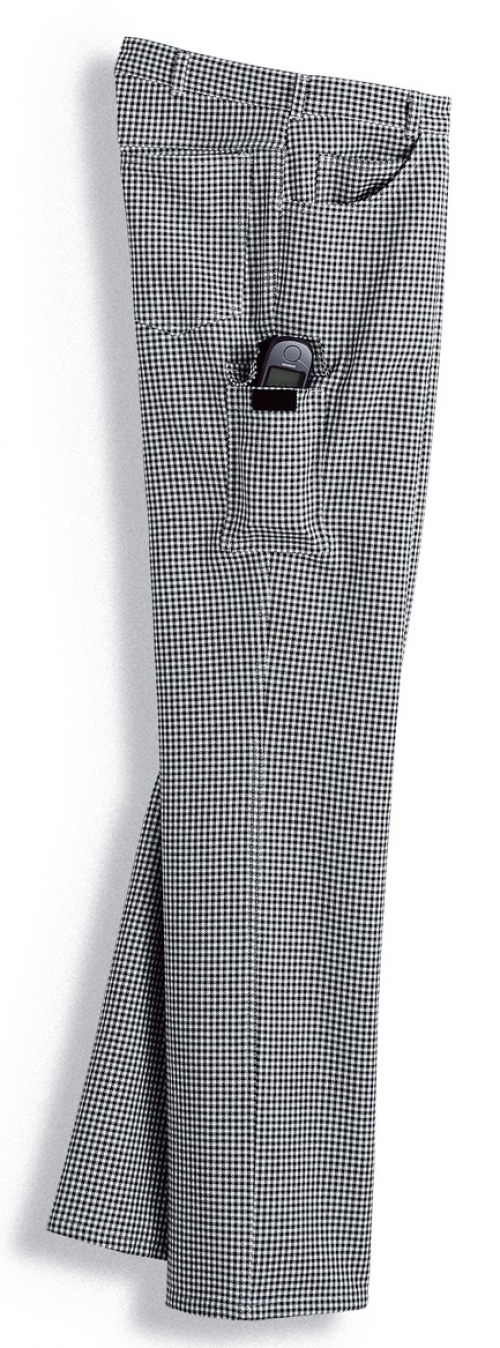 Gr.29/34 BP Kochhose Bäckerhose Kochkleidung Bäckerkleidung Gastronomiehose schwarz weiß Pepita