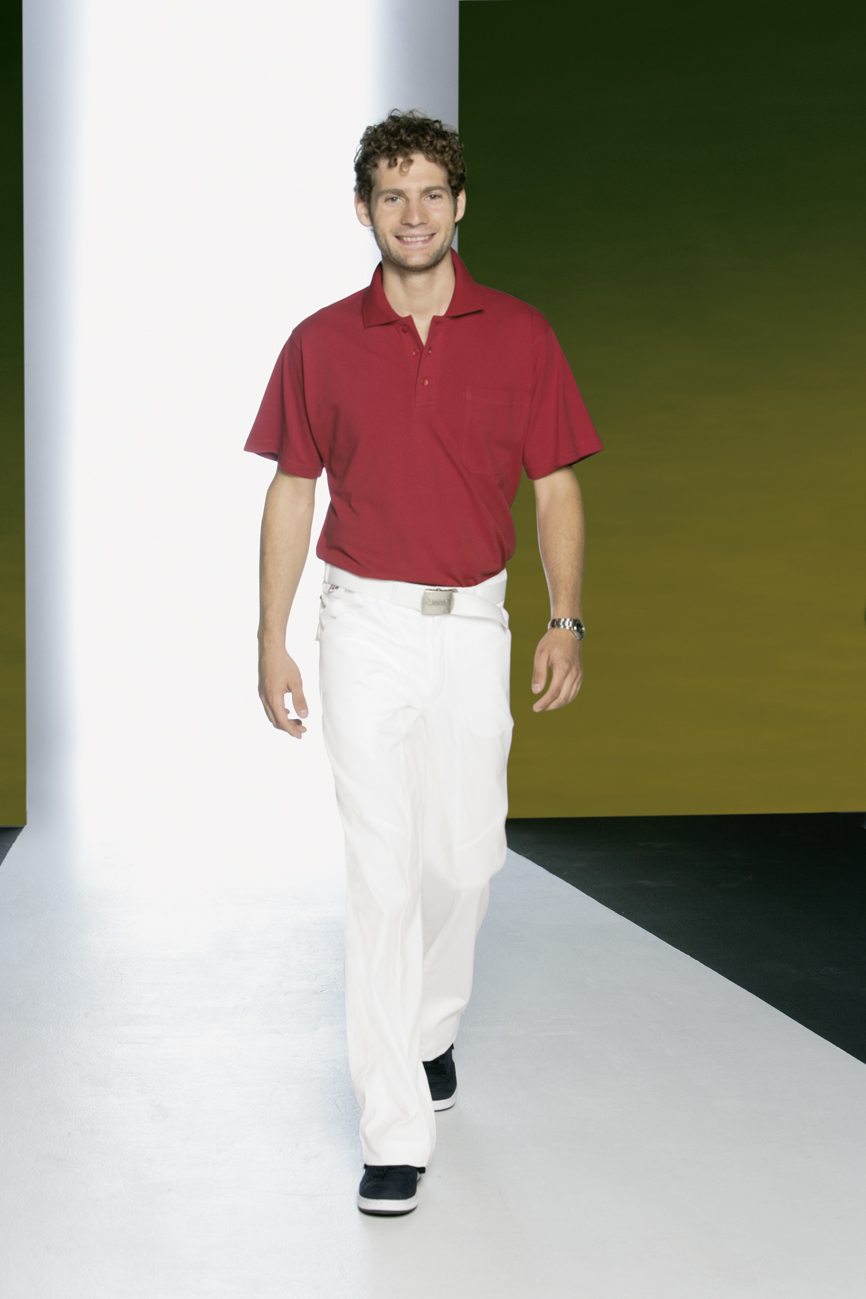 Gr.52 BP Herenhose Bundhose Arbeitshose Berufshose Medizin Pflege Praxis Klinik Bund mit Gürtelschlaufen weiß