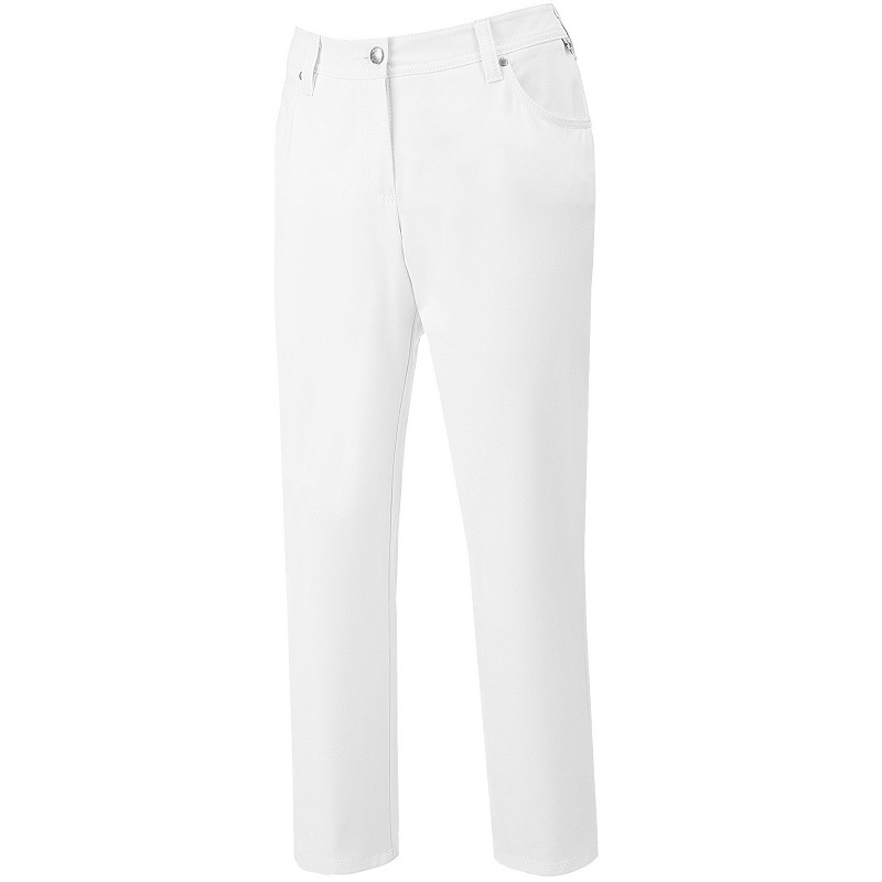 Gr.44 BP-Workwear, 7/8-Damen-Arbeits-Berufs-Hose, ca. 245g/m², weiß
