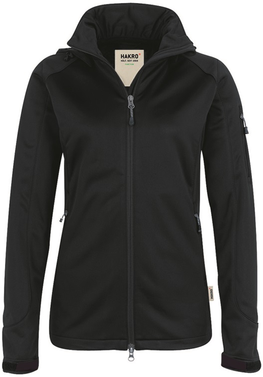 HAKRO-Kälteschutz, Women-Softshell-Arbeits-Berufs-Jacke, Alberta, schwarz