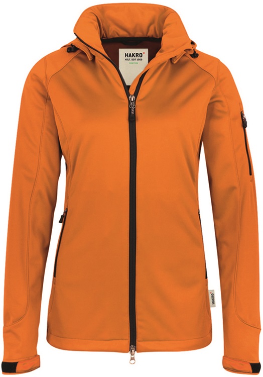 HAKRO-Kälteschutz, Women-Softshell-Arbeits-Berufs-Jacke, Alberta, orange