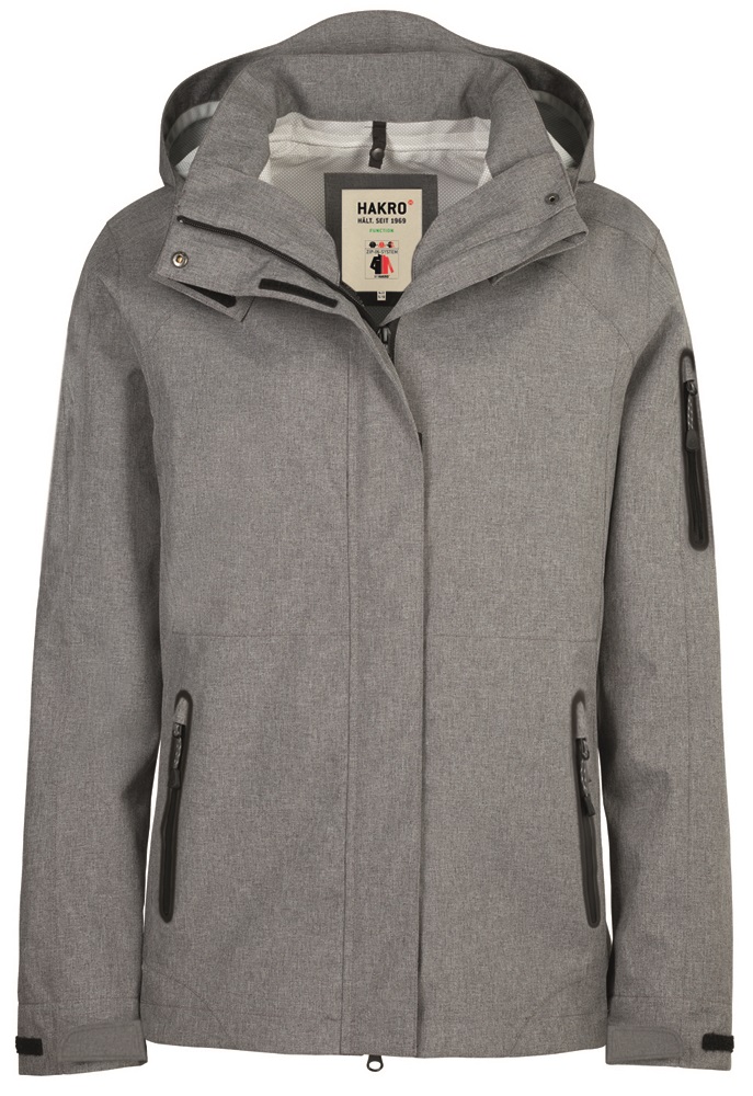 HAKRO-Nässeschutz, Regenschutz, Women-Active-Regen-Jacke Fernie, grau-melange