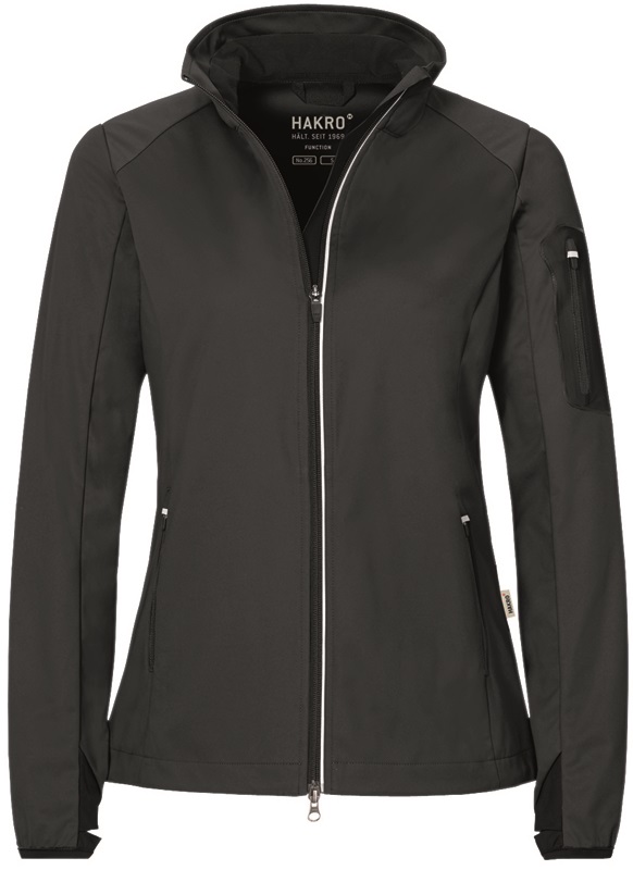 HAKRO-Kälteschutz, Women-Light-Softshell-Arbeits-Berufs-Jacke, Sidney, anthrazit