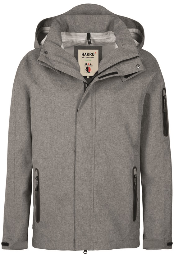 HAKRO-Kälteschutz, Active-Winter-Wetter-Arbeits-Berufs-Jacke, Housten, grau-melange
