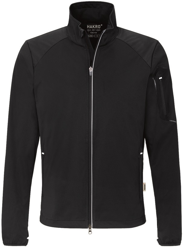 HAKRO-Kälteschutz, Light-Softshell-Arbeits-Berufs-Jacke, Brantford, schwarz