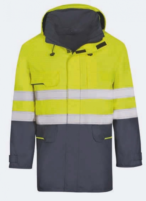 KIND-Warnschutz, Multifunktionsschutz, Warn-Jacke, VIVA, o. Wärmefütter, warngelb/navy