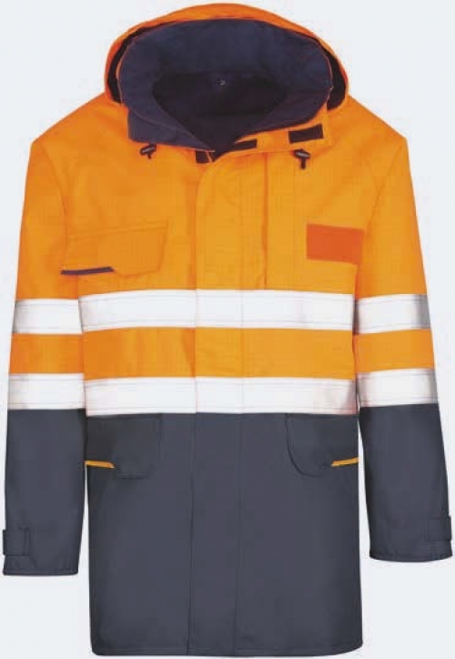 KIND-Warnschutz, Multifunktionsschutz, Warn-Jacke, VIVA, o. Wärmefütter, warnorange/navy