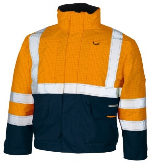 KIND-Warnschutz, Warn-Wetterschutz-Warnjacke, STARLIGHT FA 3000, warnorange/navy
