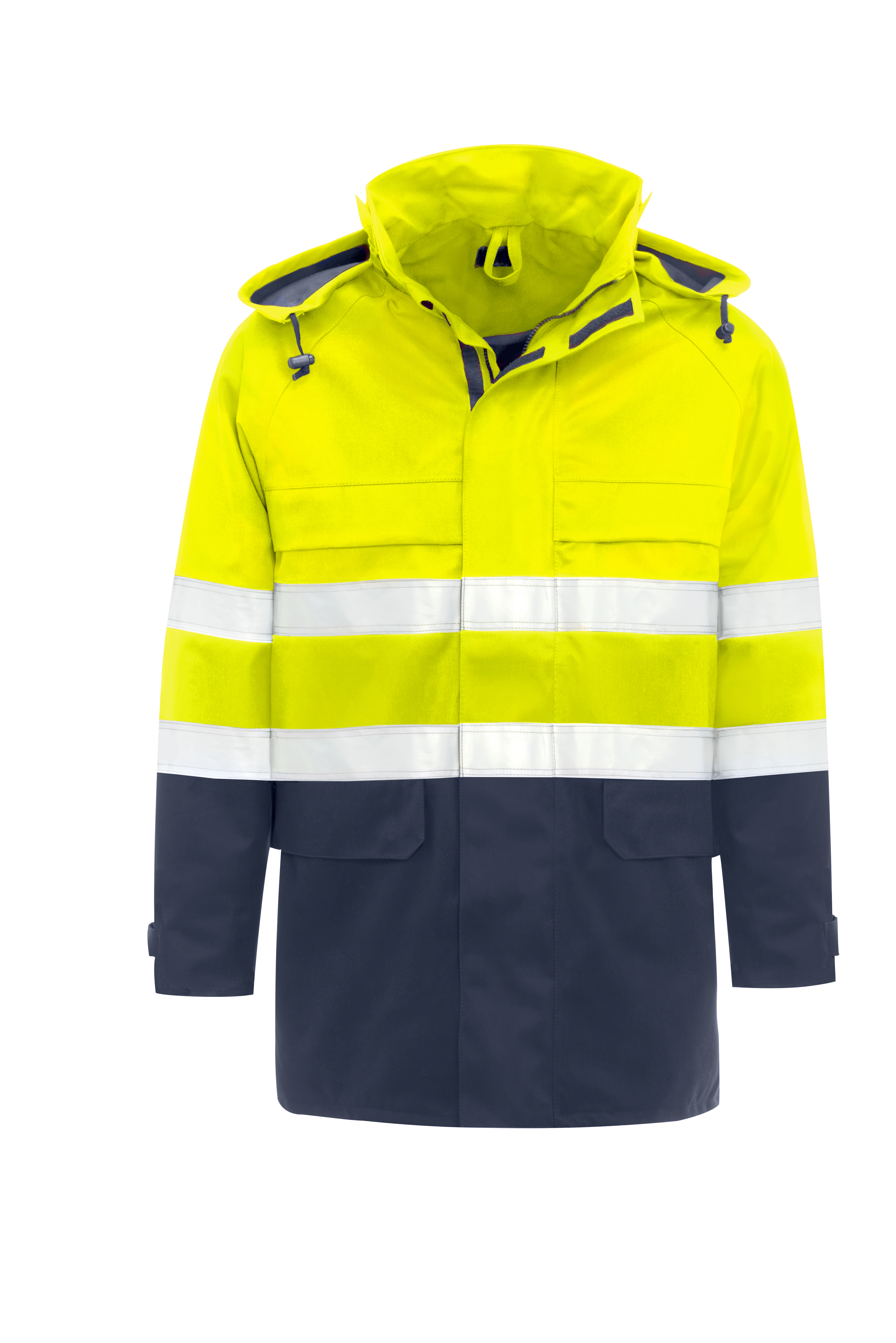 KIND-Warnschutz, Multifunktionsschutz, Warn-Jacke, SUPRA, m. Wärmfutter, warngelb/navy