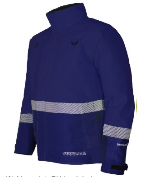 KIND-Warnschutz, lamigard® Multifunktionsschutz-Warn-Jacke, FA 4000 SUPRA 2.0 WG/NA, o. Wärmfutter, navy