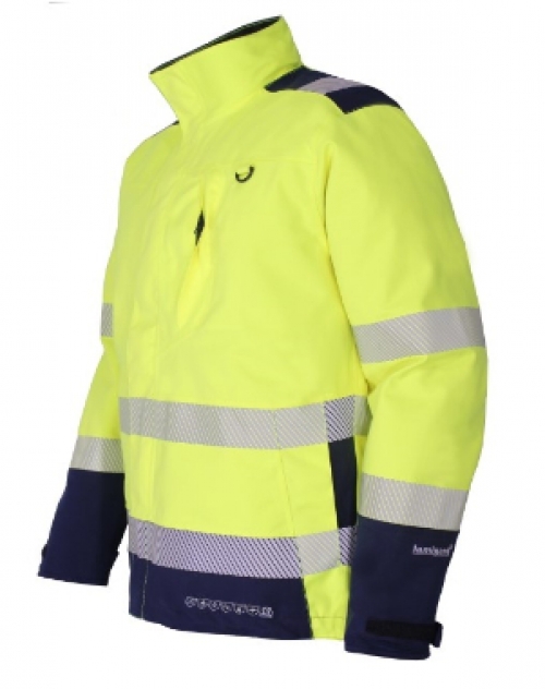 KIND-Warnschutz, Multifunktions-Latzhose, FA 4000 ULTRA, warngelb/navy