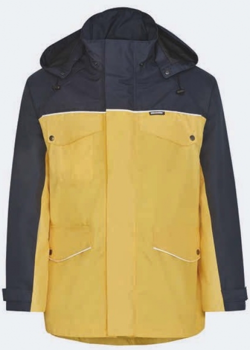 KIND-Nässeschutz, Regenschutz, Wetterschutz, Regen-Wetter-Jacke, VARIOLINE, o. Wärmfutter, gelb/navy
