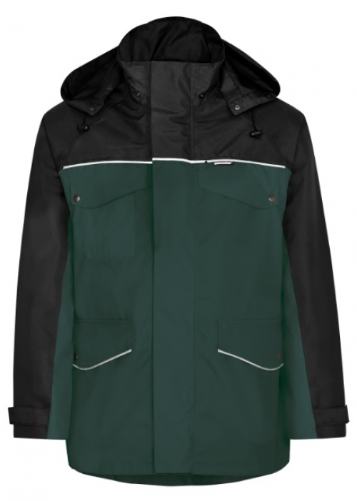 KIND-Nässeschutz, Regenschutz, Wetterschutz, Regen-Wetter-Jacke, VARIOLINE, inkl. DUNO Fleece-Jacke, bottle/schwarz