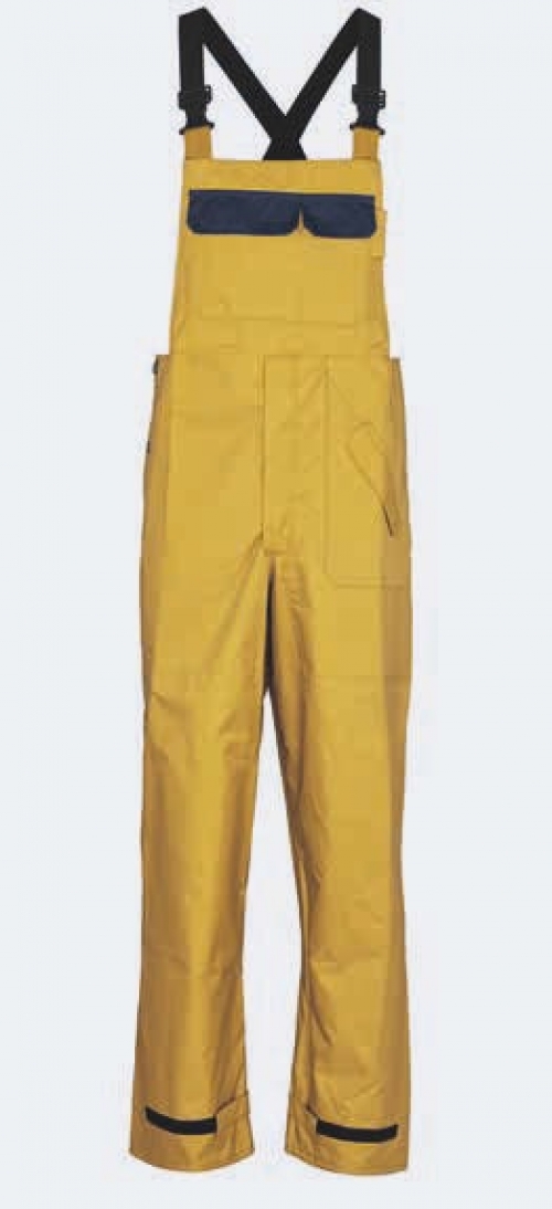 KIND-Nässeschutz, Regenschutz, Wetterschutz, Regen-Nässe-Wetter-Schutz, Latzhose, VARIOLINE, gelb/navy