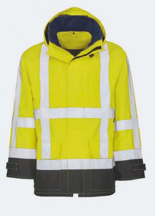 KIND-Warnschutz, Warn-Jacke, SCOPE, o. Wärmfutter, warngelb/schwarz