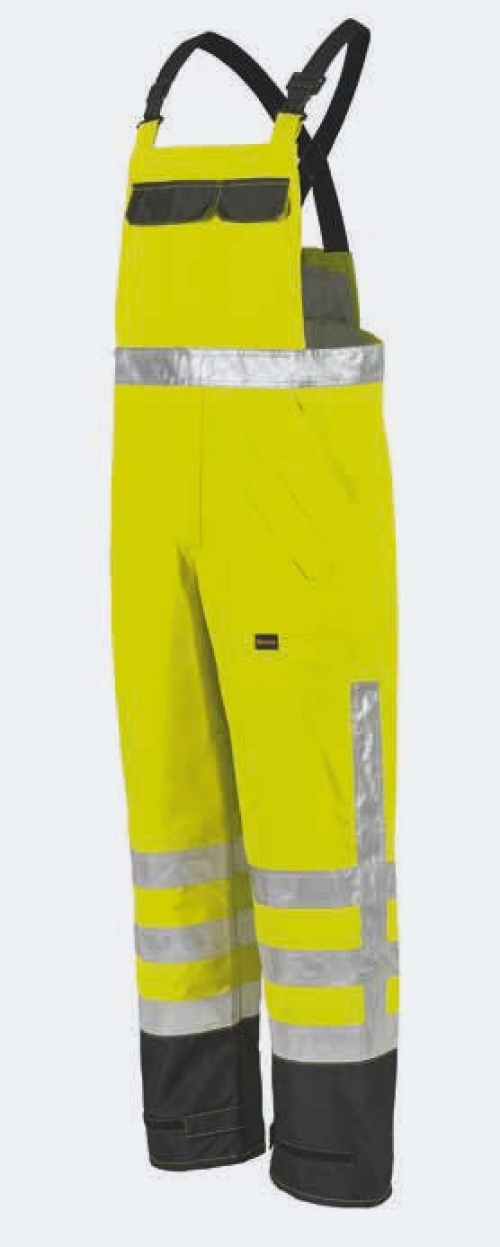 KIND-Warnschutz, Warn-Latzhose, SCOPE, o. Wärmfutter, warngelb/schwarz