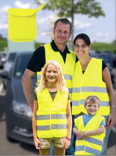 KORNTEX-Warnschutz, Warn-Weste ,Family-Pack, gelb