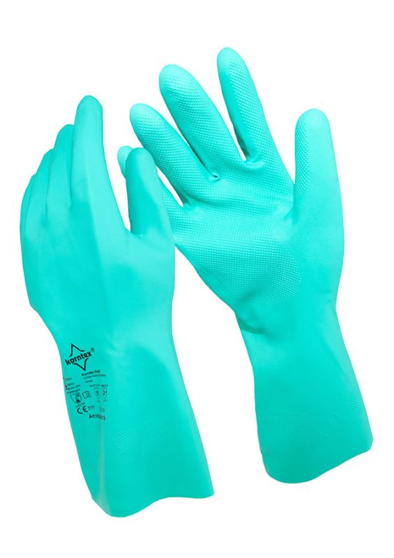 Korntex® Nitrilhandschuhe velourisiert Ankara - Grün