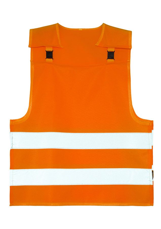 Korntex® Kinder Warnponcho mit Anti-Strangulations-System Koge - Signal Orange