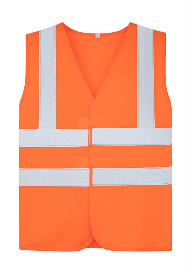 Korntex® Kinderwarnweste Esbjerg - Vier Reflexstreifen - Signal-Orange