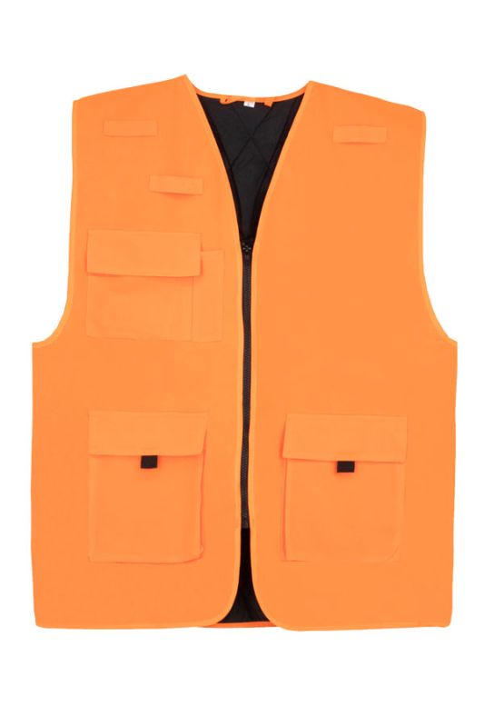 KORNTEX-Warnschutz, Gefütterte Arbeitsweste  Kiel, signal-orange