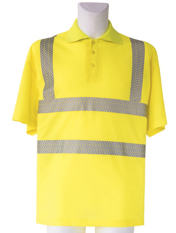 KORNTEX-Warnschutz, Warn-Poloshirt, Broken reflective, gelb