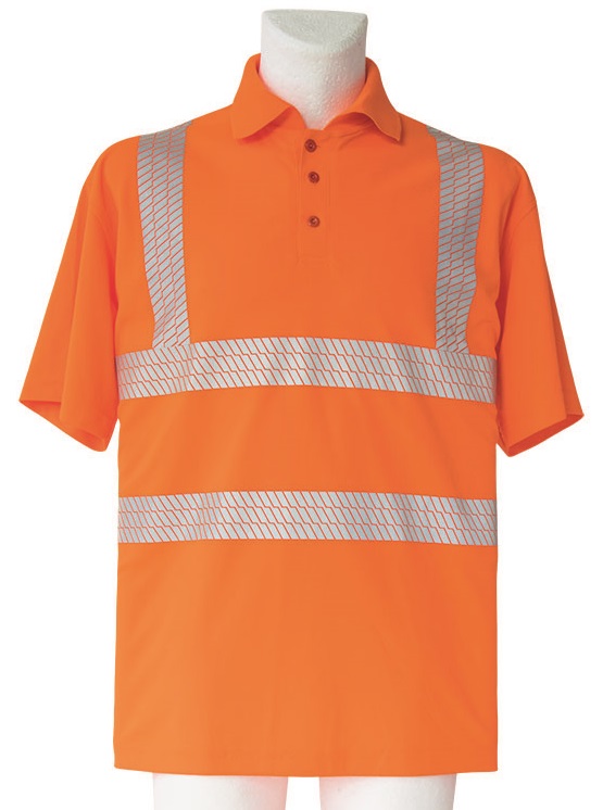 KORNTEX-Warnschutz, Warn-Poloshirt, Broken reflective, orange