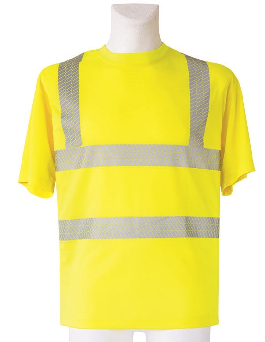 KORNTEX-Warnschutz, Warn-T-Shirt, Broken reflective, gelb
