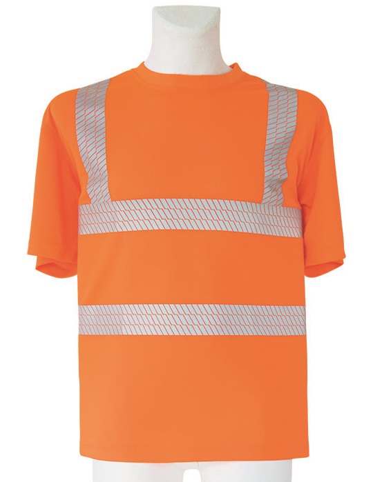 KORNTEX-Warnschutz, Warn-T-Shirt, Broken reflective, orange
