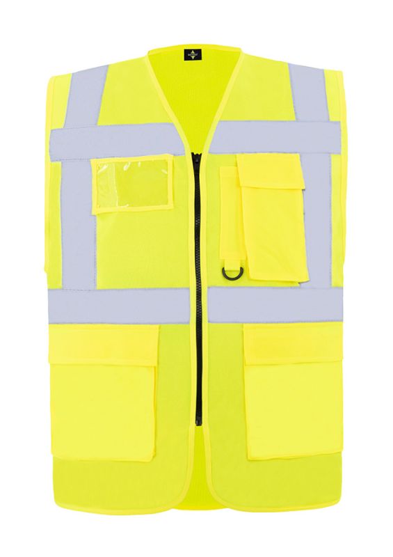 KORNTEX-Warnschutz, Comfort Executive Multifunctional Safety Weste Hamburg, gelb
