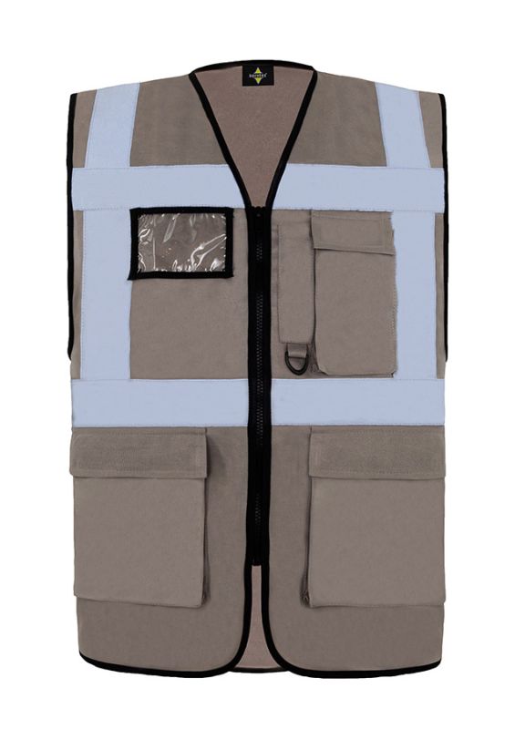 KORNTEX-Warnschutz, Comfort Executive Multifunctional Safety Weste Hamburg, grau