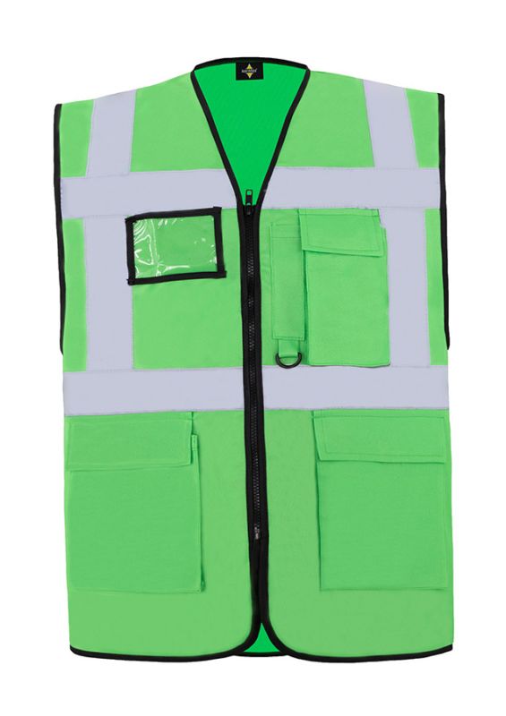 KORNTEX-Warnschutz, Comfort Executive Multifunctional Safety Weste Hamburg, grün