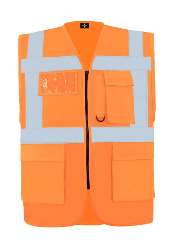 KORNTEX-Warnschutz, Comfort Executive Multifunctional Safety Weste Hamburg, marineblau/signal orange