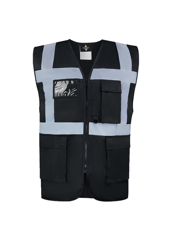 KORNTEX-Warnschutz, Comfort Executive Multifunctional Safety Weste Hamburg, schwarz