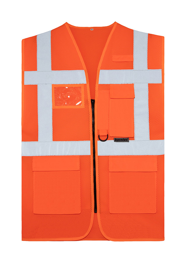 KORNTEX-Warnschutz, Mesh Multifunktionsweste Larisa  Farbe: Signal-Orange