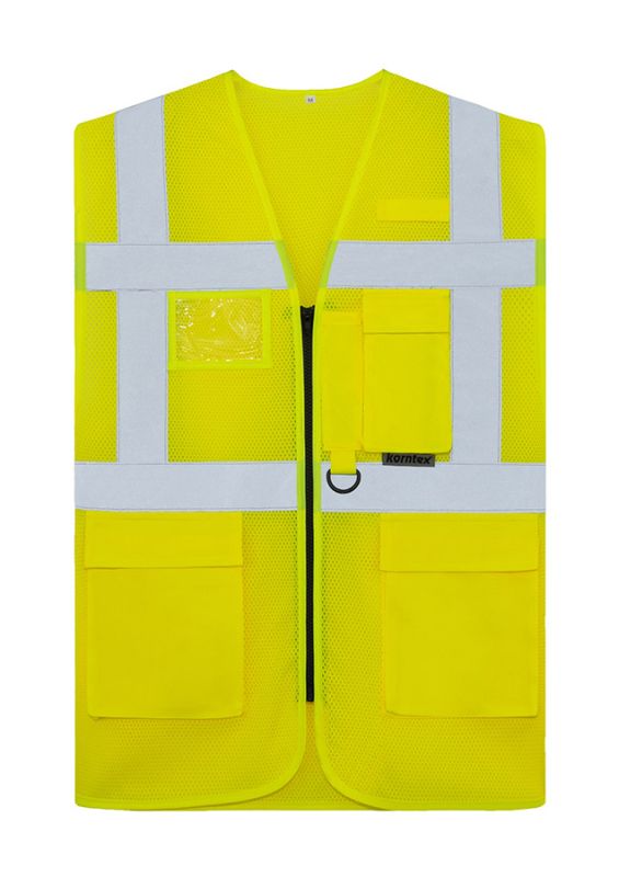 KORNTEX-Warnschutz, Mesh Multifunktionsweste Larisa  Farbe: Signal-Gelb