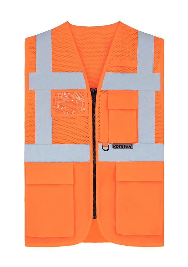 KORNTEX-Warnschutz, Mesh Multifunktionsweste Athens, signal-orange