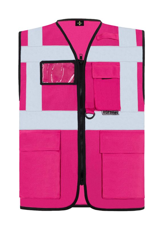 KORNTEX-Warnschutz, Mulit-Funktions-Warnschutzweste, magenta